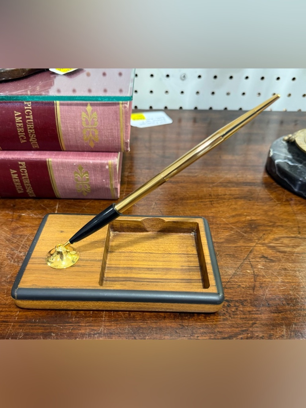 Sheaffer Vintage Wood  Desk Set pen rest